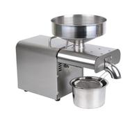 Oil Press Machine, Cold/Hot Extractor Expeller, Stainless Steel Automatic Grinder for Spices, Coffee Beans, Grains, Herbs - 3-6kg/h Capacity