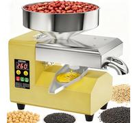 Oil Press Machine - Electric Cold & Hot Expeller for Small Batches, 1100W, Processes 30+ Raw Materials, High Oil Yield Up to 98%