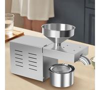 Oil Press Machine - Fully Automatic Household Oil Expeller with Hot & Cold Dual-Press Function, 304 Stainless Steel for Home Kitchen