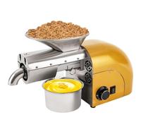 Oil Press Machine, Stainless Steel Cold & Hot Press Oil Expeller for Home and Commercial Kitchen Use