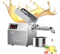 Oil Press Machine, Stainless Steel Cold & Hot Press Oil Extractor for Commercial and Home Use, Ideal for Peanuts, Flaxseed, Sunflower, Hemp, Sesame, and Other Seeds
