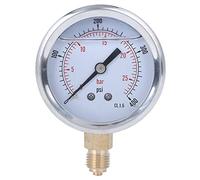 Oil Pressure Gauge 0 25Bar 0 400PSI Stainless Steel Brass Oil Filled 1/4 BSP Thread High Accuracy Sturdy for Industrial Machinery Chemical Mining