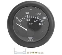 Oil Pressure Gauge 52mm - High Accuracy, Low Power Consumption, Resistant Plastic, Pointer & Digital Display, Easy Installation for Engines & Machinery