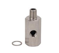 Oil Pressure Sensor Adapter, Stainless Steel 1/8NPT Oil Pressure Sensor Connector, High Performance Oil Pressure Sender for OE Oil Pressure Transmitter, Easy to Install Auto Parts