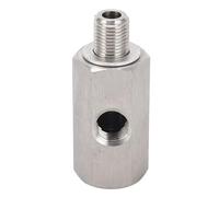 Oil Pressure Sensor Tee Adapter M10x1.0 Turbo Supply Feed Line Gauge Stainless Steel Leak Proof for Most Models