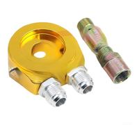 Oil Pressure Temp Sensor Adapter Alloy Red Oil Pressure Temp