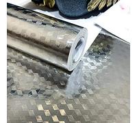 Oil Proof Sticker Self Adhesive Wallpaper Silver foil60X500cm Peel and Stick Waterproof for Kitchen Drawer Liners Shelf Liner Cupboard Backsplash