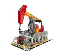 Oil pump Building Set, Streetview City Modular Buildings, Collectible Display Model Building Kit for Adults-666PCS