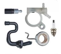 Oil Pump Hose Filter Worm Gear Kit for MS231 MS231C MS251 MS251C Chainsaw, Replaces 1143 640 3201 1123 640 7101, Black Plastic Maintenance Parts