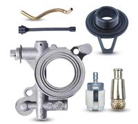 Oil Pump Worm Gear Oil Hose Line Filter Kit for Husqvarna 365 371 372 XP 372XP 362 Chainsaw Replacement Parts