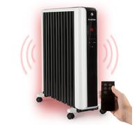 Oil Radiator Heater 3 Heat Settings Electric Portable Thermostat Timer 2500 W