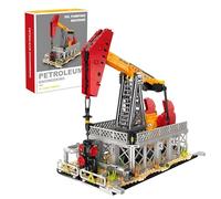 Oil Refinery Building Blocks Set - 666PCS Pump Jack Bricks Kit, DIY Petrochemical Plant Model, STEM Industrial Engineering Toy, Home Decor, Creative Gift for Adult, Kid