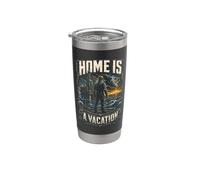 Oil Rig Worker Home is A Vacation Stainless Steel Insulated Tumbler