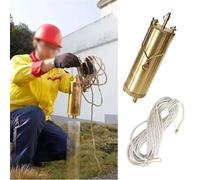 Oil Sample Bottom Sampler 500ml Copper Fuel Tanker Sampling Cup with 15m Rope Liquid Collection Bottle for Accurate Fuel Testing and Analysis