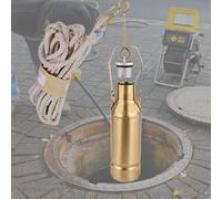 Oil Sampling Container/Core Sampler, Reusable Lightweight Oil Sampling Tools for Factory/Gas Station/, Liquid Sampling Equipment(Brass,Medium)