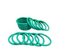 Oil Seal FKM Fluorine O Ring Green Rubber O-Ring Plumbing Gasket Sealing Washer Oil Resistant Acid Alkali Resistant Waterproof Oring Kit(250PCS 2.0mm (1set))