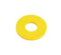 Oil Seal Nylon Flat Ring Sealing Gasket Washers For Bolt Screws White Black Blue Red Yellow Plastic Insulation Round Spacers M2-M24(Yellow,M5x20x1(100Pcs))