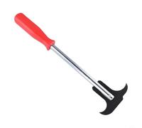 Oil Seal Puller With For Double Hooks For Car Repair, Red And Black Alloy Extractor Tool For Axle Bearings And Wheel Assembly, 305 Mm