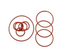 Oil Seal Red CS1mm VMQ Silicone O Ring Gasket OD 3/3.5/4/5~50mm Food Grade Good Sealing Waterproof Silicon Washer Rubber Ring 50/100pcs(OD 20MM ID 18MM_CS 1.0MM)