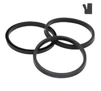 Oil Seal Replacement 20-320mm OD 20 * 14 * 4 25 * 17 * 32 * 24 * 5.5 40 * 30 * 50 * 63 * 53 * 7 Rubber Cylinder Piston Sealing Grooved Ring Gasket Seal Crankshaft Seal(12Pieces 25x17x5.5)