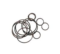 Oil SealI 10pcs FKM Rubber O Ring Seal Thickness CS 1mm OD34/5/6/7/8/9.5~42mm High Temperature/Corrosion Resistance Fluorine Rings Gasket(22x20x1mm)