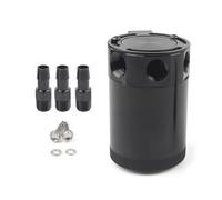 Oil Separator Segregator Baffled 3 Port Oil Catch Can Tank Air Oil Separator with Removable Valve 3-Hole Oil Kettle PCV Valve Oil Separator(3-Hole Oil Kettle)
