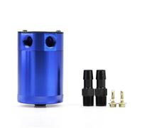 Oil Separator Segregator Universal 300ml 2-Port Oil Catch Can Compact Baffled Aluminum Reservoir Oil Catch Tank Fuel PCV Valve Oil Separator(B)