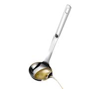 Oil Separator Spoon - Non-Stick Kitchen Tool with Long Handle and Pouring Spout | Hot Pot Oil Filter Spoon - for Home Dormitory Hotel Apartment Businesses Rental Bakeries Cafe
