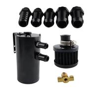 Oil separator with baffle plate, high flow vent filter reservoir made of