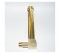 Oil Sight Glass Window L-1/4 NPT Male Thread L-Shape Brass Oil Liquid Level Indicator Sight Glass Gauge Indicators 100MM 125MM 150MM(400mm)
