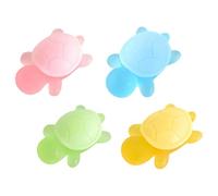 Oil Soap Bar - 4X Turtle-Shaped Natural Soap | Skin-Friendly Baby Bar | Traveling Kindergarten Kids Hands and Face Washing Solution, Organic b-ars Bundle, Baby for for Girls, Boys