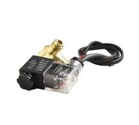 Oil- Solenoid Valve with Integrated Check Valve for Air Compressors - Quiet Mute Operation, Power-Off Exhaust Function, Cast Aluminum Construction, 3/8"(A)