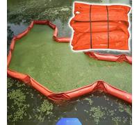 Oil Spill Containment Booms,PVC Floating Oil Booms for Lakes & Oceans - Reusable Solid Float Type Spill Barrier, High Strength Pollution Control, 10m x 35cm (32.8ft x 13.8inch)