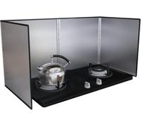 Oil Splash Guard,Foldable Stainless Steel Oil Splatter Shield Guard - Ultimate Kitchen Cooking & Frying Screen for Mess-Free Safe & Easy Cleanup,（Silver,70X80X45CM）