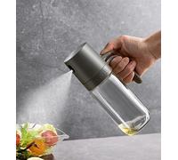 Oil Sprayer for Cooking, 250ml Glass Oil Spray Bottle with Dust Cover and Handle, High Borosilicate Glass, Olive Oil Dispenser Non Drip Leak Proof for Air Fryer, BBQ, Baking