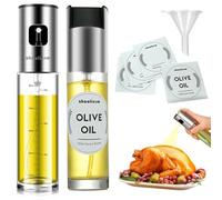 Oil Sprayer for Cooking, Olive Oil Sprayer Mister with Scale, 100ml Olive Oil Spray Bottle, Air Fryer Vegetable Vinegar Oil Portable Mini Kitchen Gadgets for Baking, Salad, Grilling, BBQ, Roasting