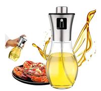 Oil Sprayer Mister 200ml for Cooking, Glass Bottle with Stainless Steel Nozzle, Kitchen Spray Dispenser for Olive Oil Sprayer Bottle,Vinegar Sprayer Dispenser,Dressing Spray Grilling(200ml)