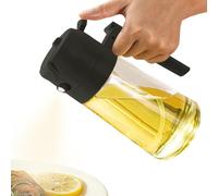 Oil Sprayer, Oil Spray Bottle | 2-in-1 Olive Oil Sprayer Mister | Oil Bottle for Cooking in the Kitchen, Kitchen Aid for Grilling, Salad Baking, Air Fryer, Grilling, Roasting