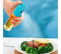 Oil Sprayer,Olive Oil Sprayer,Oil Spray Bottle,100ml Oil Sprayer for Cooking,BBQ Cooking Spray Bottle,Glass Oil Sprayer,Oil Sprayer Bottle for Cooking Oil Suitable for Air Fryer,Baking,BBQ (Blue)