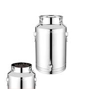 Oil Storage Container for Kitchen | 5L/9L/14L Airtight Stainless Steel Milk Bucket with Lid | Kitchen Oil Container - for Milk Bucket Barrel Beer Food Flour Coffee Tea Snack Baking Cabinet