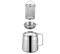 Oil Storage Pot with Filter Lid & Frying Basket - Durable Leak-Proof Grease Strainer & Oil Container for Cooking & Frying - Essential Kitchen Tool