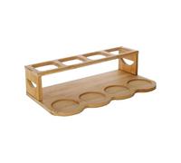 Oil Storage Rack, Olive Oil Rack 2 Tier for Wooden Kitchen Cabinet- Wine Storage Display Stand