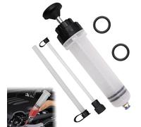 Oil Suction Syringe,Oil Change Syringe,OilExtractor Filling Pump Syringes,Brake Fluid Syringes with 2 Extent Hoses & 2 Rubber Rings,Suitable for EngineOil,TransmissionFluid,BrakeFluid,Coolant (500cc)