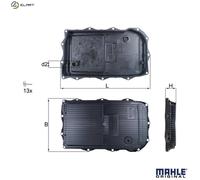 Gearbox Oil Pan 8-Speed Automatic Transmission Plastic HX 184KIT KNECHT for BMW