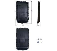 Oil Sump, automatic transmission KNECHT HX 184KIT