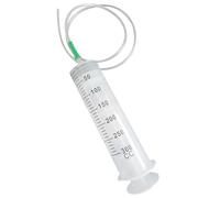 Oil Syringe 300ml Large Syringe Plastic Measuring Oil Suction with Tube Multifunction for Fluid Suction, 2Pcs