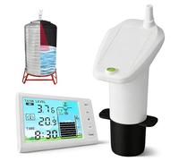 Oil Tank Level Monitor, Liquid Meter Water Sensor for Oil Tank, Cordless Design, Transmitter, Automatic Control Level Gauge with Indoor Temperature Gauge, Suitable for Household, Plant Use
