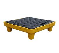 Oil Tank Spill Tray,Spill Containment Platform, Anti-slip Spill Platform, Modular Warehouses Factory Garage Industrial Uses Polyethylene Pallet, Storage Stack Paint Bucket, Leakproof Tray (