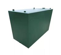 Oil Tank Warehouse 2000 Litre Slimline Bunded Steel Oil Tank With Fitting Kit And Gauge - Supports: Not Required