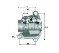 Oil thermostat TO 12 100 MAHLE for BMW X5